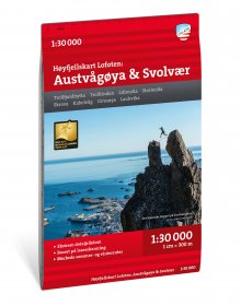 Høyfjellskart Lofoten: Austvågøya – Svolvær 1:30 000