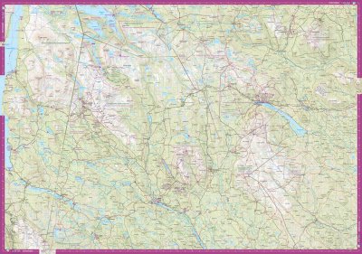 Dalafjällen & Trysil 1:100000