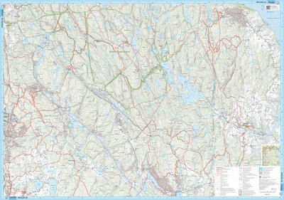 Løypekart Østmarka 1:20 000