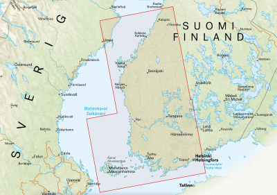 Tiekartta Länsi-Suomi 1:350 000