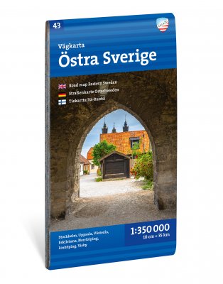Vägkarta Östra Sverige 1:350 000
