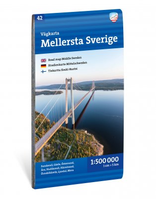 Vägkarta Mellersta Sverige 1:500 000