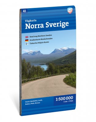 Vägkarta Norra Sverige 1:500 000