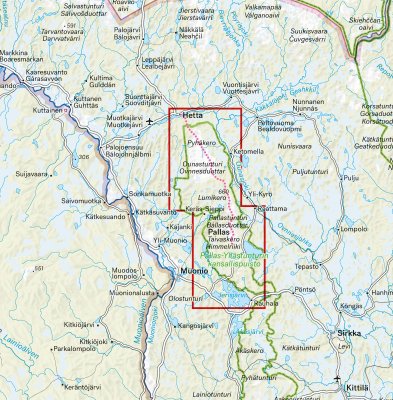 Hetta–Pallas-reitti 1:30 000