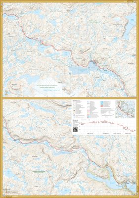 Sykkelkart Rallarvegen 1:25 000