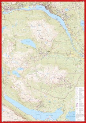 Högalpin karta: Åreskutan & södra Årefjällen 1:20.000
