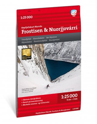 Høyfjellskart Narvik: Frostisen & Nuorjjovárri