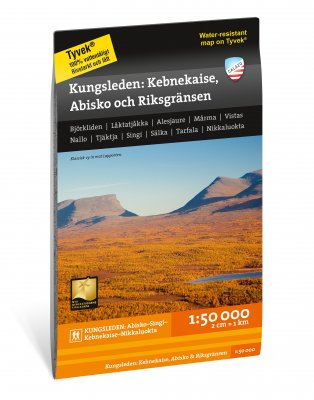 Kungsleden: Kebnekaise, Abisko & Riksgränsen 1:50.000