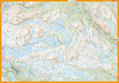 Turkart Langsua Nasjonalpark & Spåtind 1:50.000