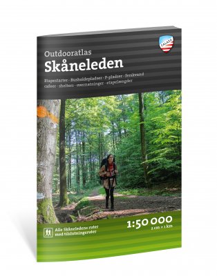 Outdooratlas Skåneleden (dansk) 1:50.000