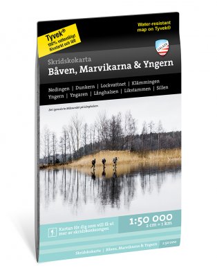 Skridskokarta Båven, Marvikarna & Yngern 1:50.000