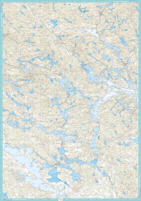 Skridskokarta Båven, Marvikarna & Yngern 1:50 000