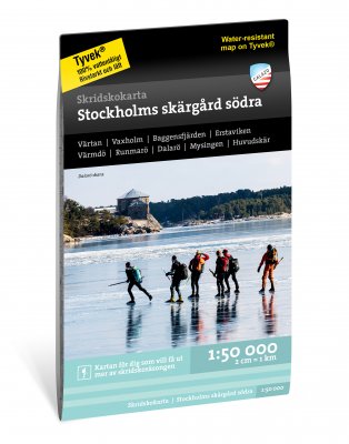 Skridskokarta Stockholms skärgård - södra 1:50.000