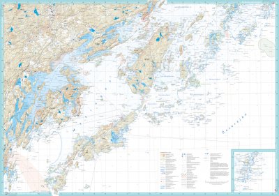 Skridskokarta Stockholms skärgård - södra 1:50.000