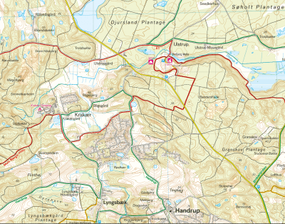 Nationalpark Mols bjerge 1:25.000