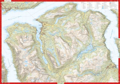 Høyfjellskart Sunnmøre: Stranda & Slogen 1:30.000