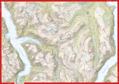 Høyfjellskart Sunnmøre: Stranda & Slogen 1:30.000