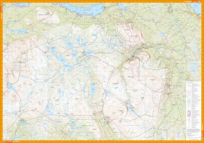 Vålådalen, Lunndörren & Oviksfjällen 1:50.000